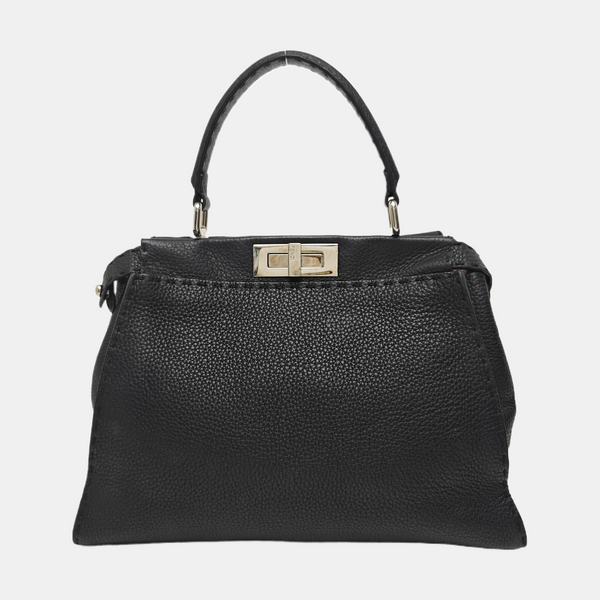 Peekaboo Medium Calfskin Black