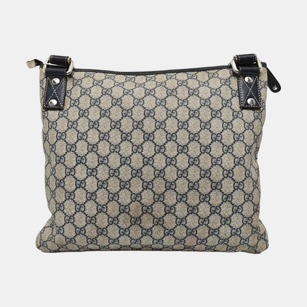 Monogram Coated Canvas Shoulder Bag Blue