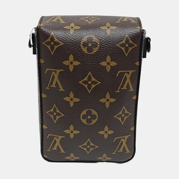 S LOCK Mini Monogram Coated Canvas Brown