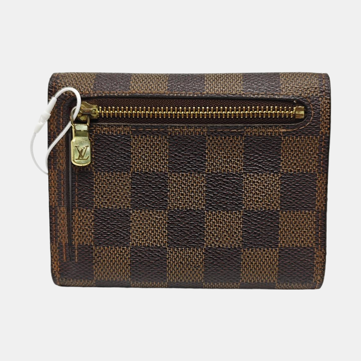 KOALA Damier Ebene Coated Canvas Brown Wallet