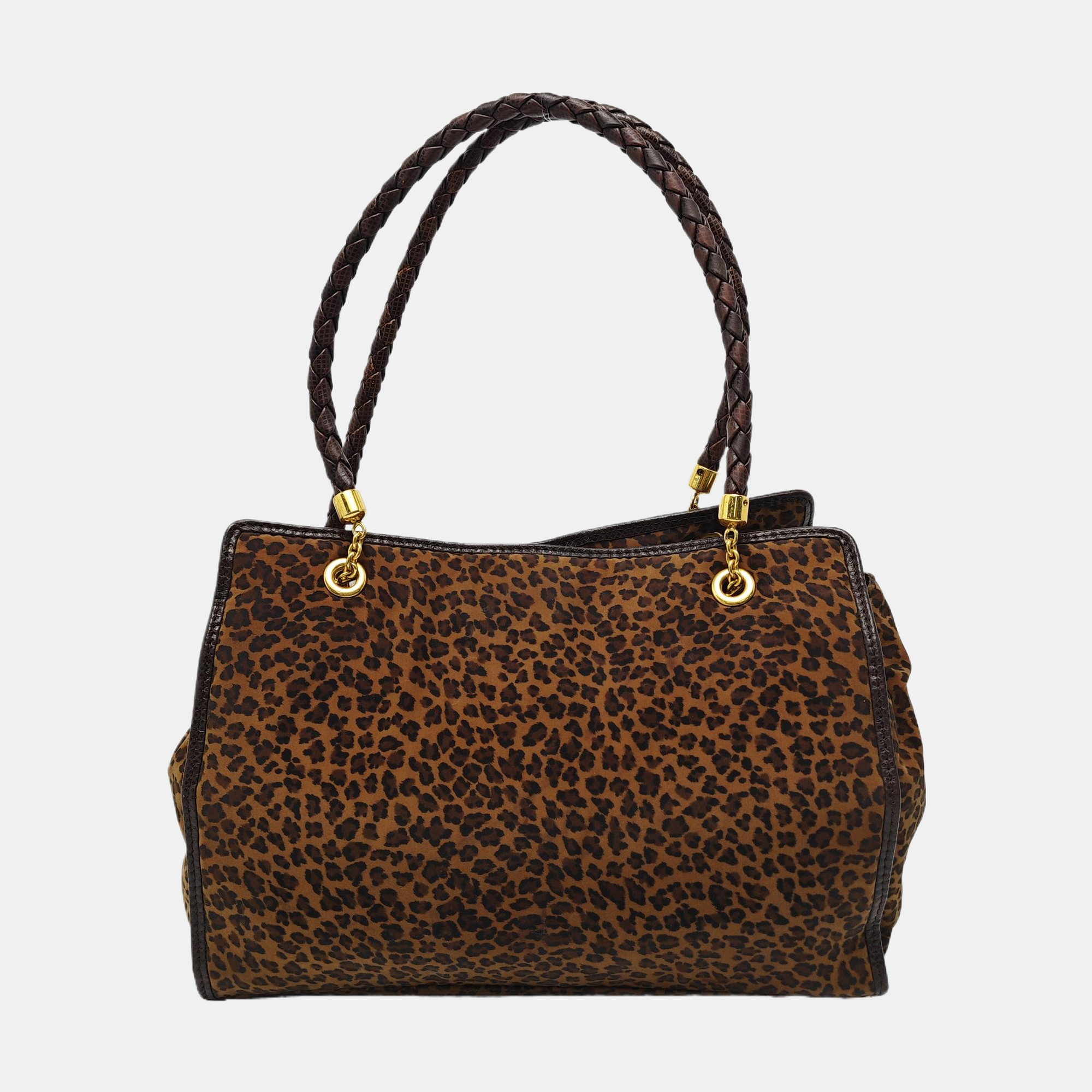 Fabric Tote Bag Brown