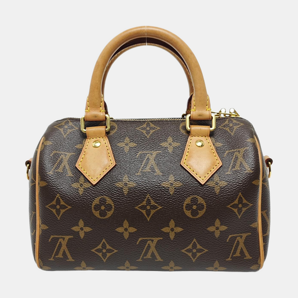 SPEEDY 20 Monogram Coated Canvas Brown