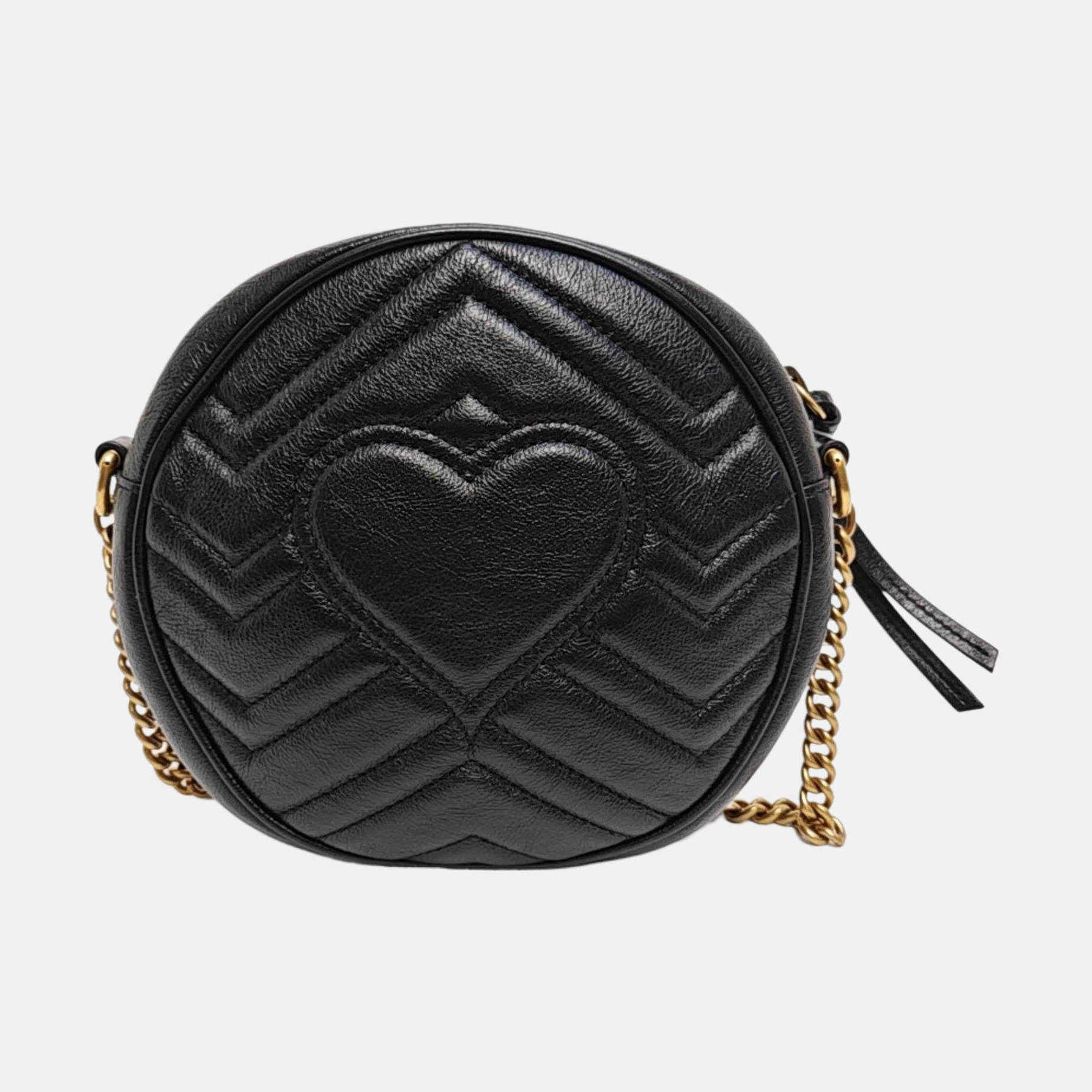GG Marmont Mini Quilted Calfskin Black