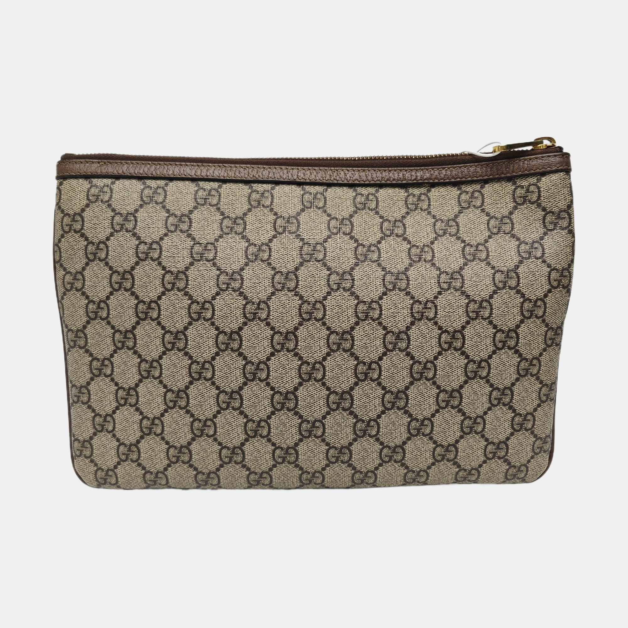 Ophidia Large Monogram Coated Canvas Beige