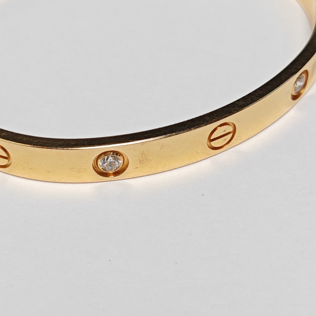 LOVE 18k Rose Gold Bangle