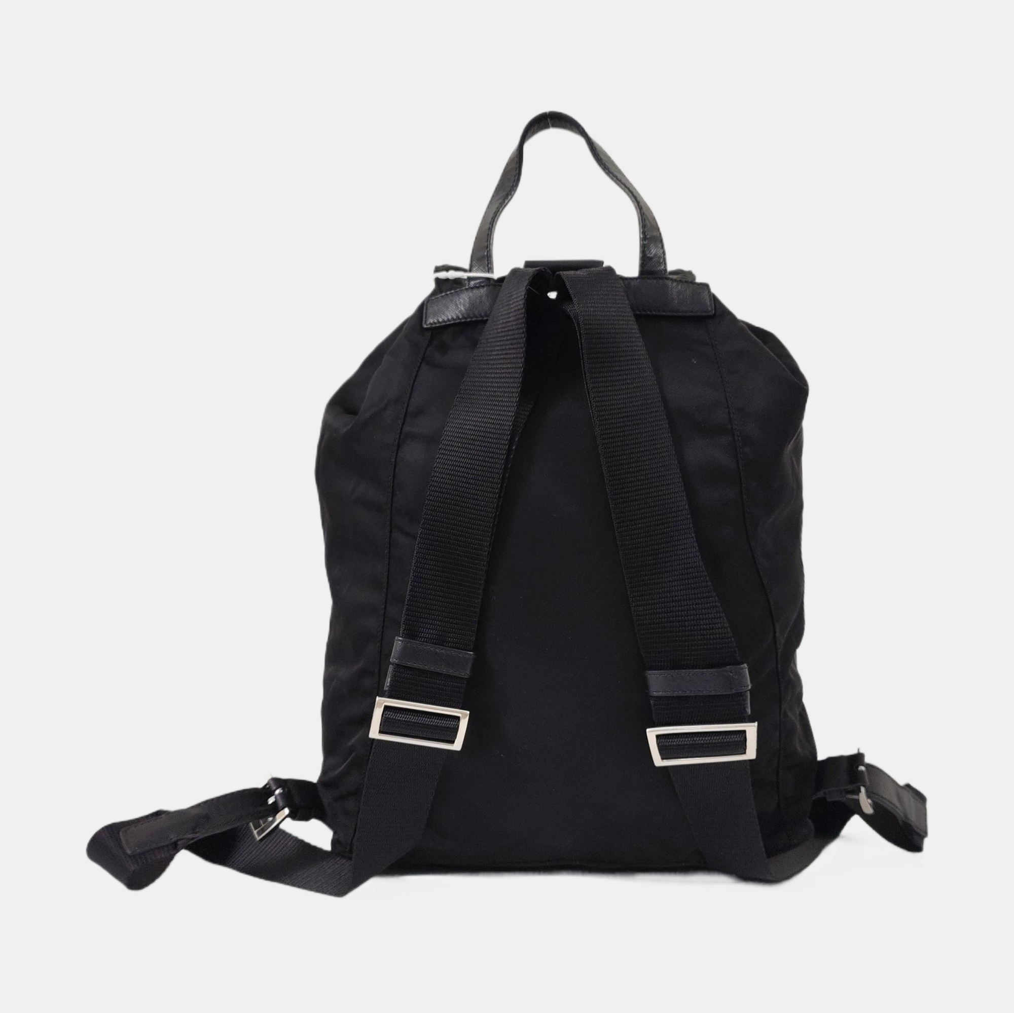 Nylon Backpack Black