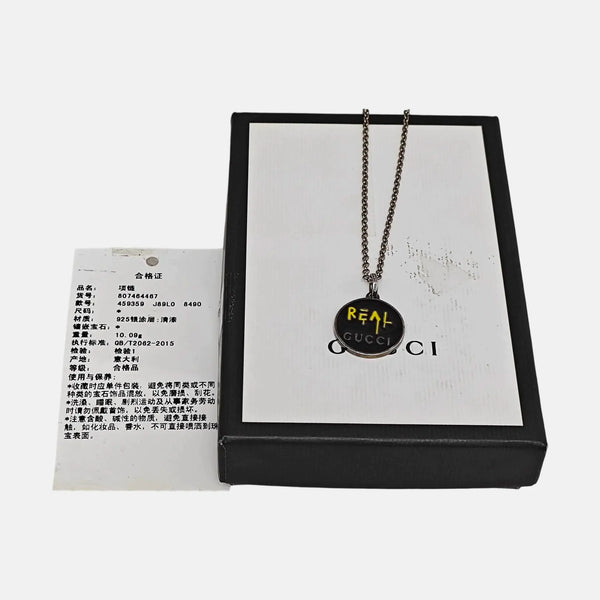 925 Sterling Silver Black Necklace