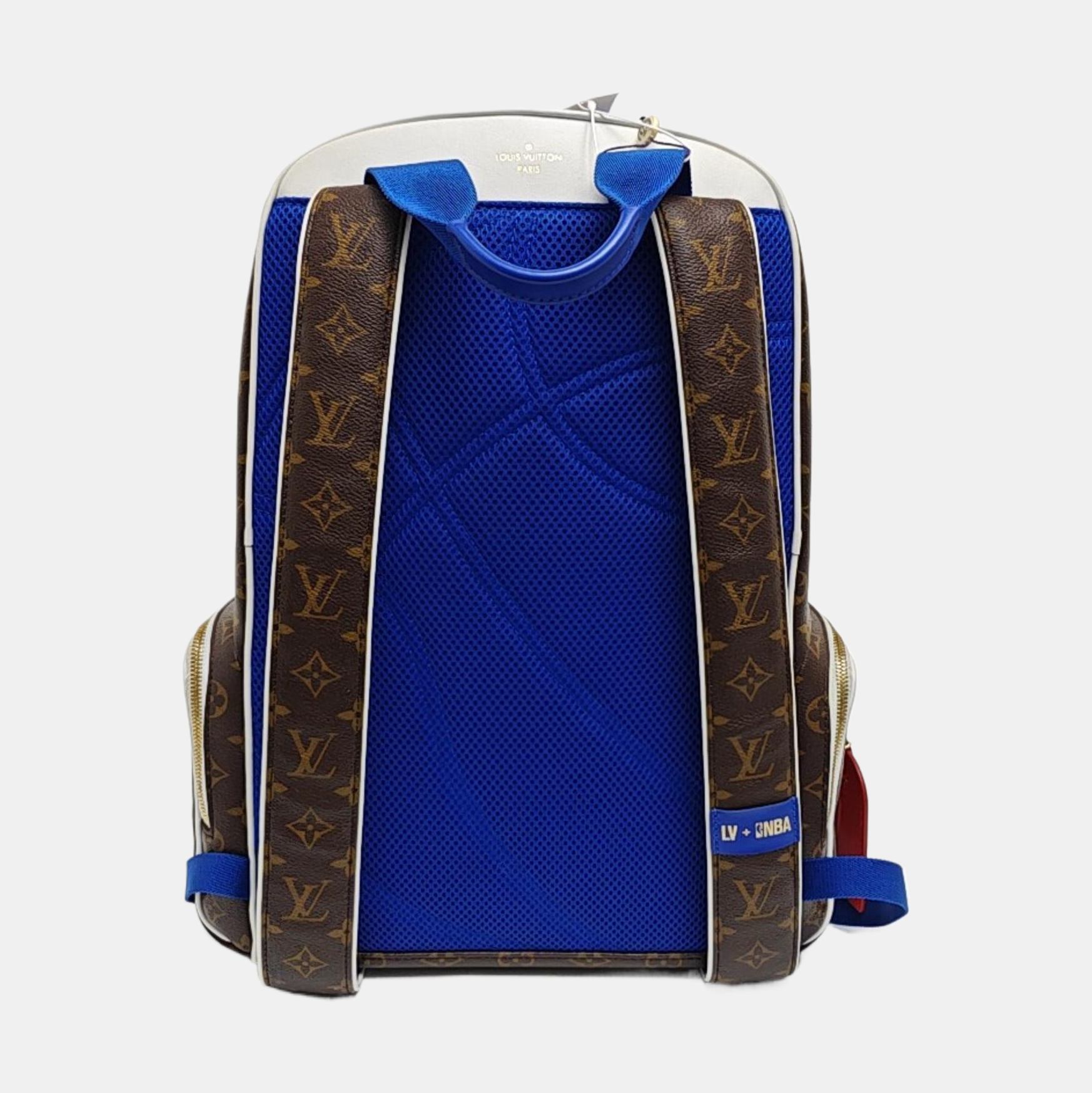Monogram Coated Canvas Backpack Brown