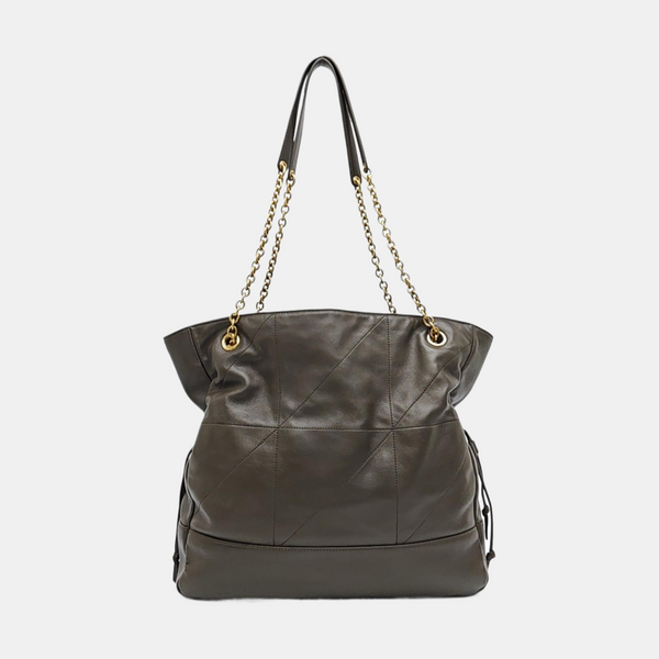 JAMIE SHOPPING Medium Quilted Lambskin Gray