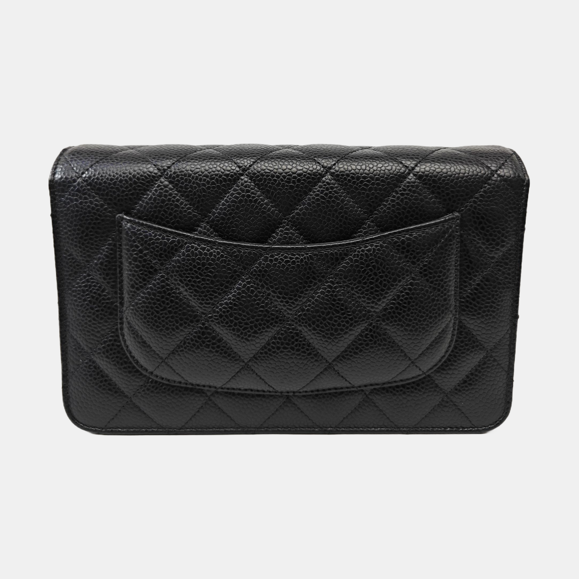 WOC Quilted Grained Calfskin Black