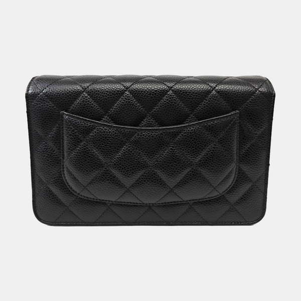 WOC Quilted Grained Calfskin Black