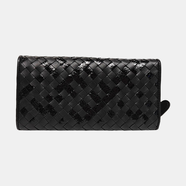 Olimpia Calfskin Black Wallet