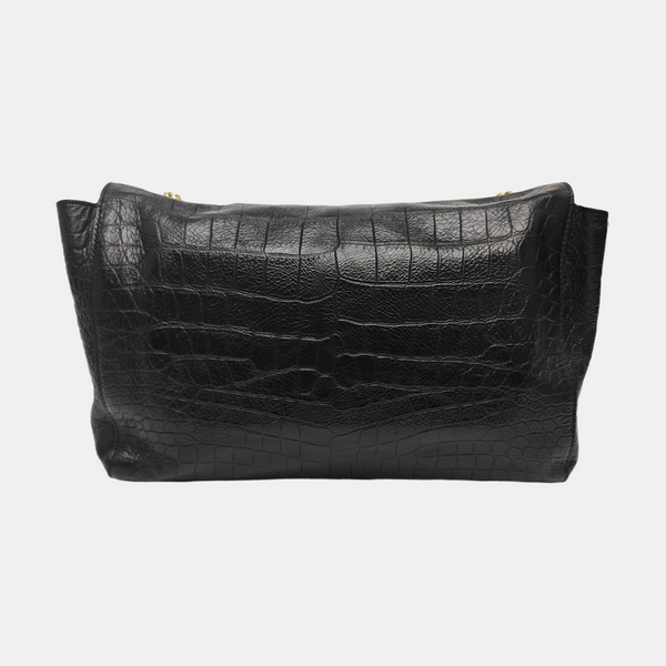 Calfskin Shoulder Bag Black