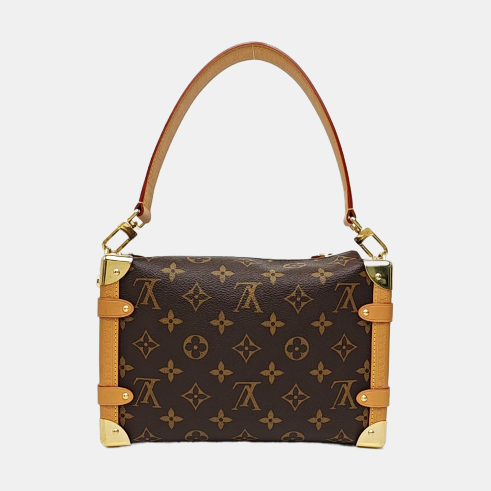 SIDE TRUNK MM Monogram Coated Canvas Brown
