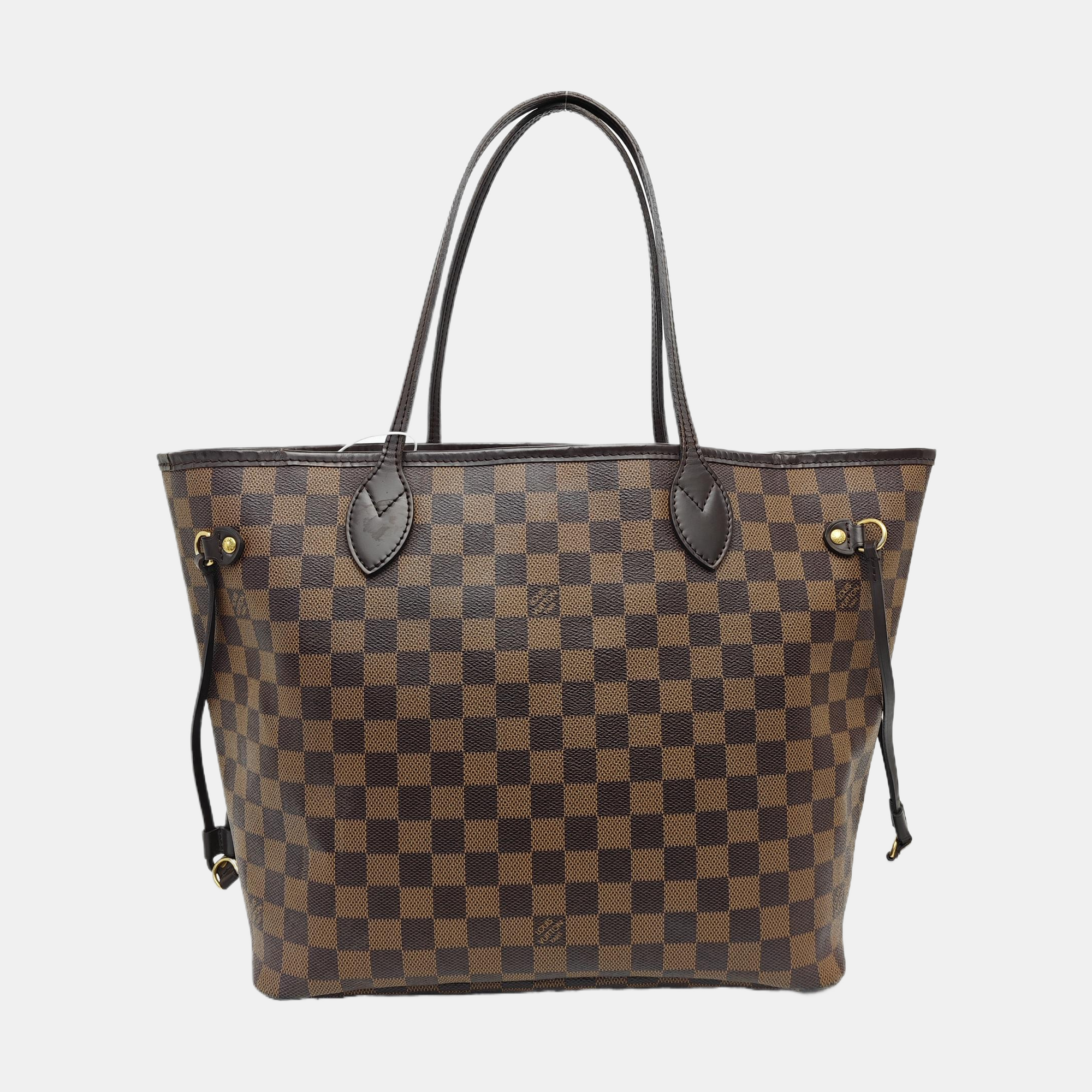 NEVERFULL MM Damier Ebene Coated Canvas Brown