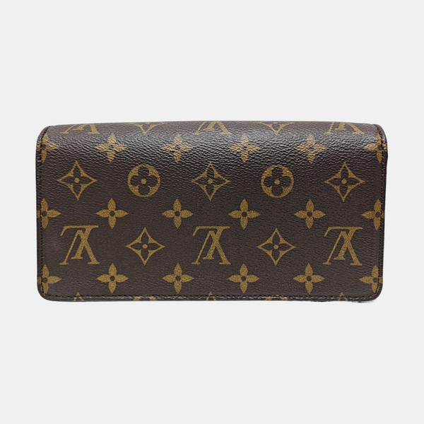 Lily Monogram Coated Canvas Brown