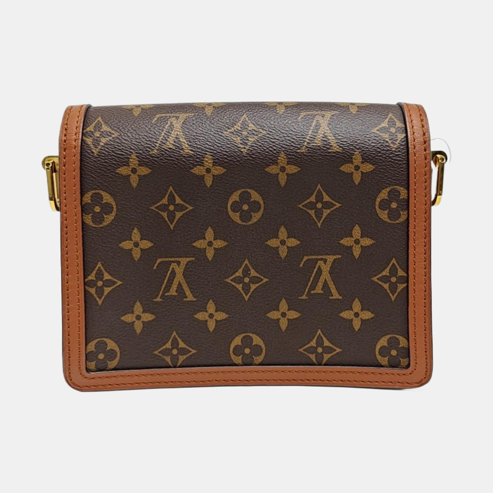 DAUPHINE Mini Monogram Coated Canvas Brown