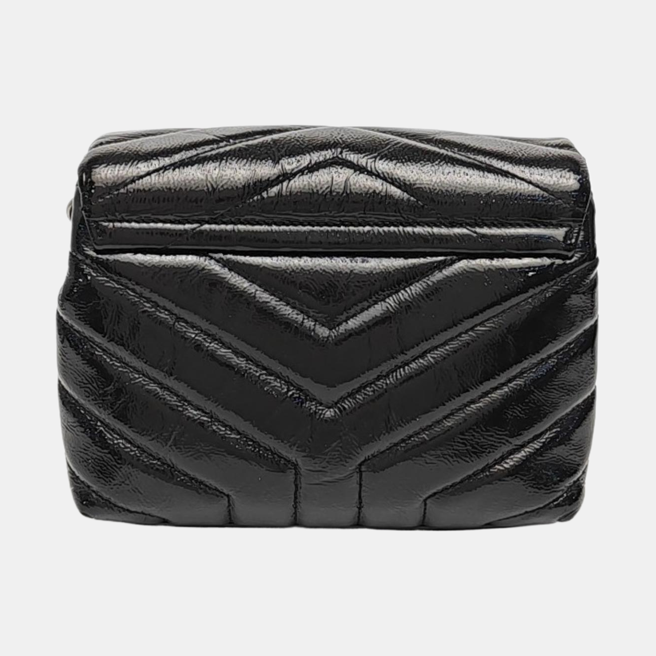 LOULOU Extra Small Chevron Calfskin Black