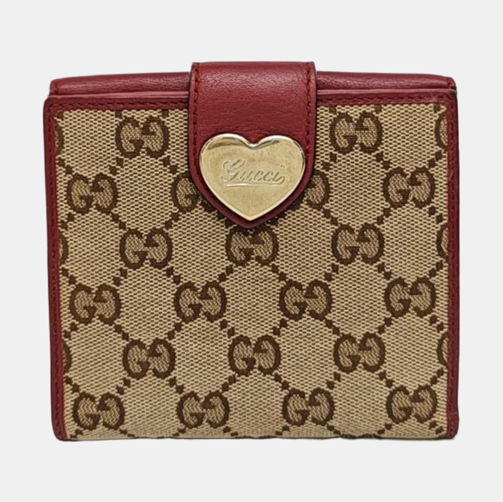 Monogram Fabric Wallet Beige