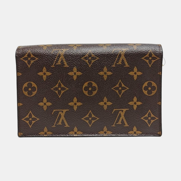 FLORE Monogram Coated Canvas Brown