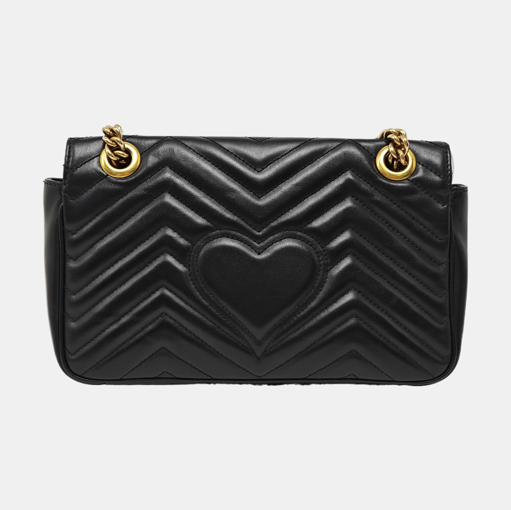 GG Marmont Medium Quilted Calfskin Black