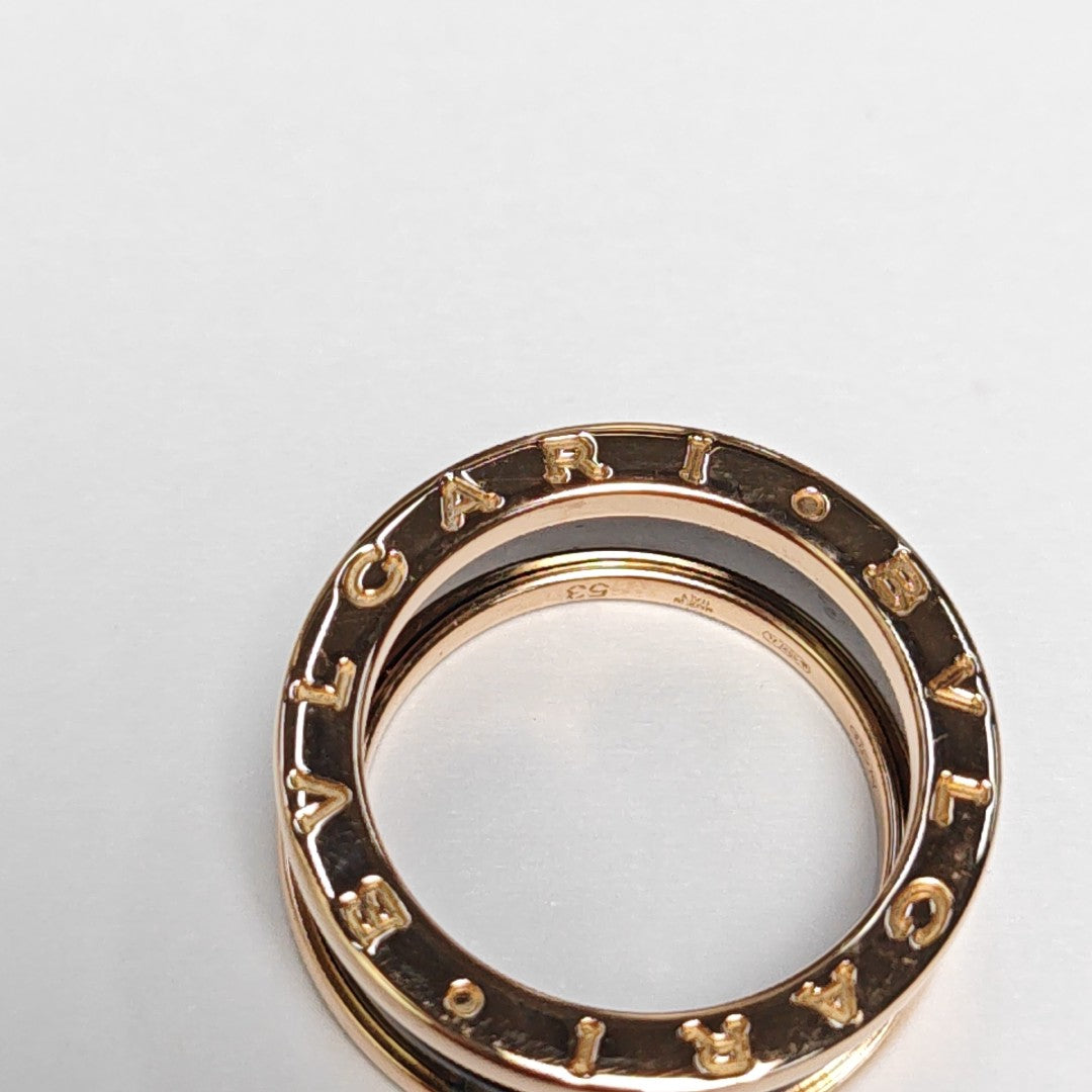 B.ZERO1 18k Rose Gold Ring EU 53