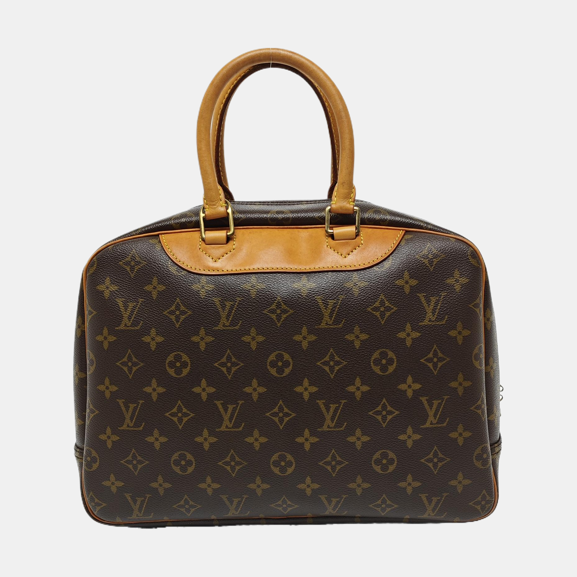 DEAUVILLE GM Monogram Coated Canvas Brown