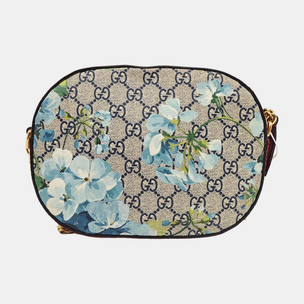 GG Blooms Mini Monogram Coated Canvas Beige