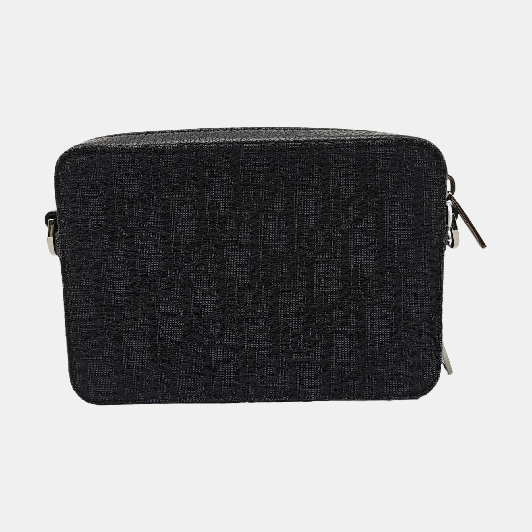 Oblique Canvas Crossbody Bag Black