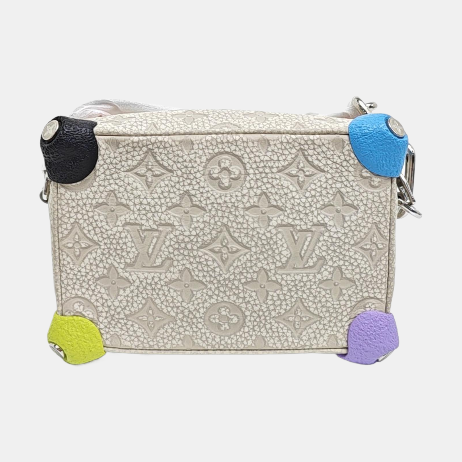 SOFT TRUNK Mini Monogram Calfskin Silver