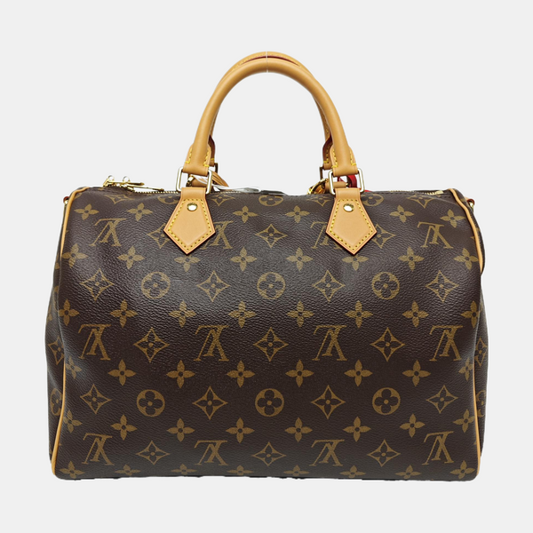 SPEEDY SOFT 30 Monogram Coated Canvas Brown