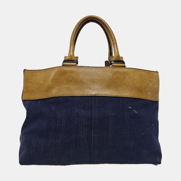 Canvas Top Handle Bag Multicolor