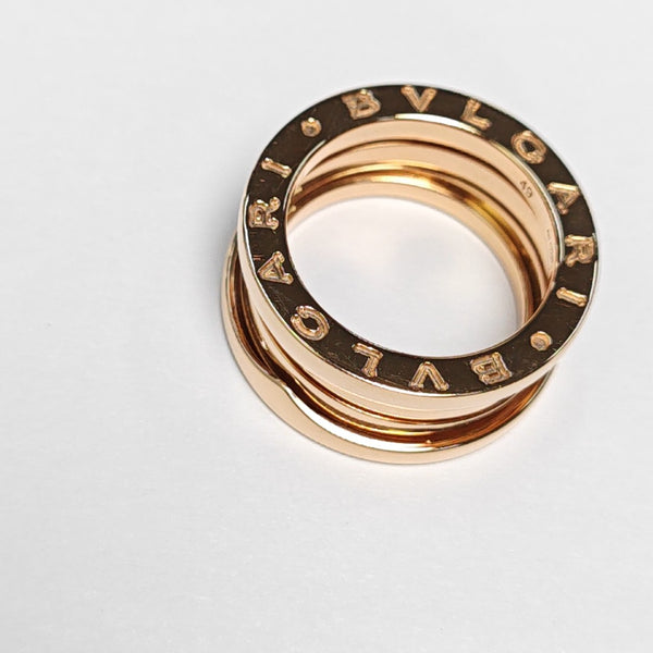 B.ZERO1 18k Rose Gold Ring EU 49