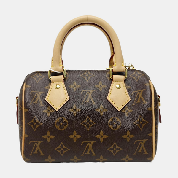 SPEEDY 20 Monogram Coated Canvas Brown