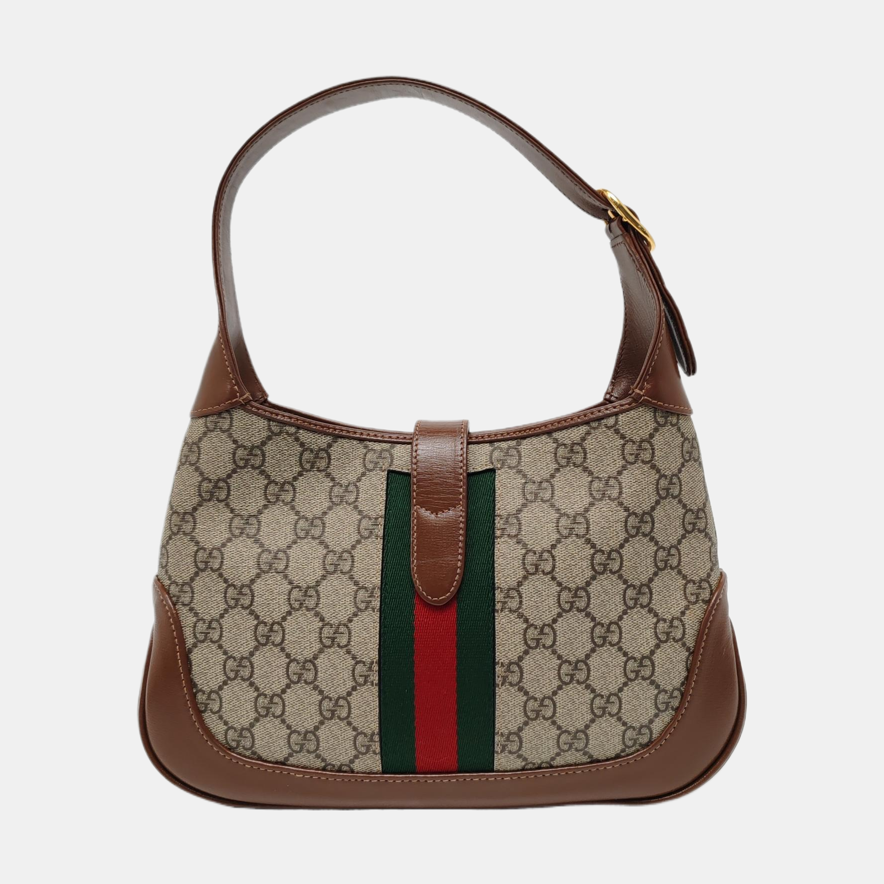 Jackie 1961 Small Monogram Coated Canvas Beige