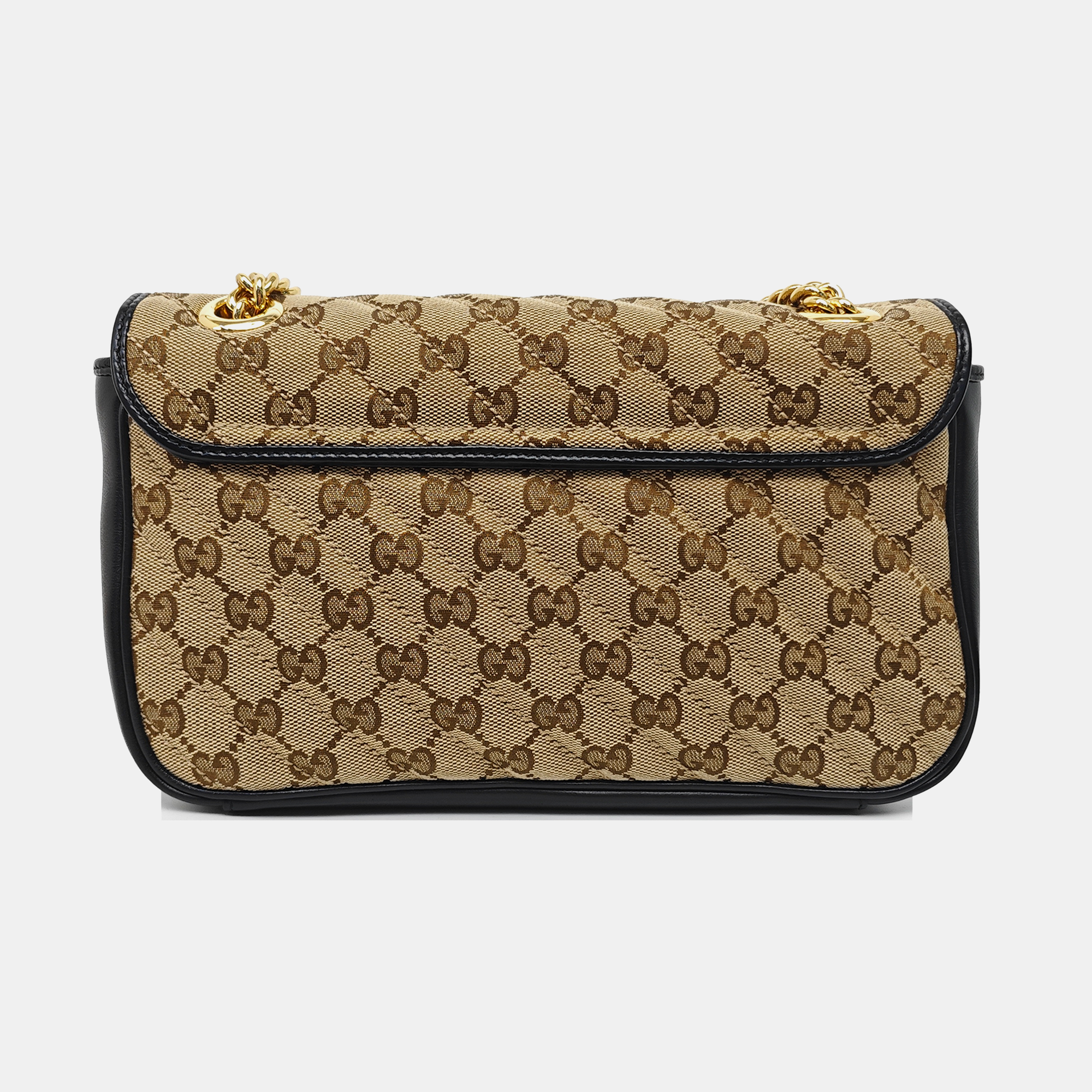 GG Marmont Medium Quilted Canvas Brown