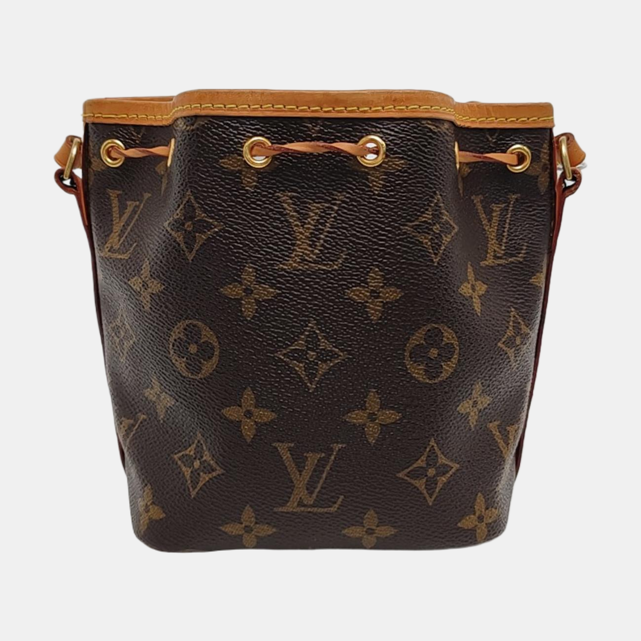 NÉONOÉ Nano Monogram Coated Canvas Brown