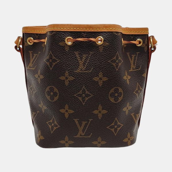 NÉONOÉ Nano Monogram Coated Canvas Brown
