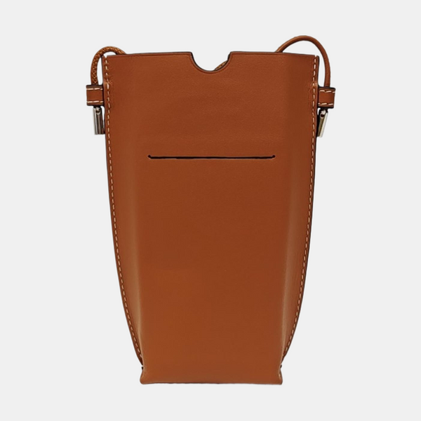 Calfskin Shoulder Bag Brown
