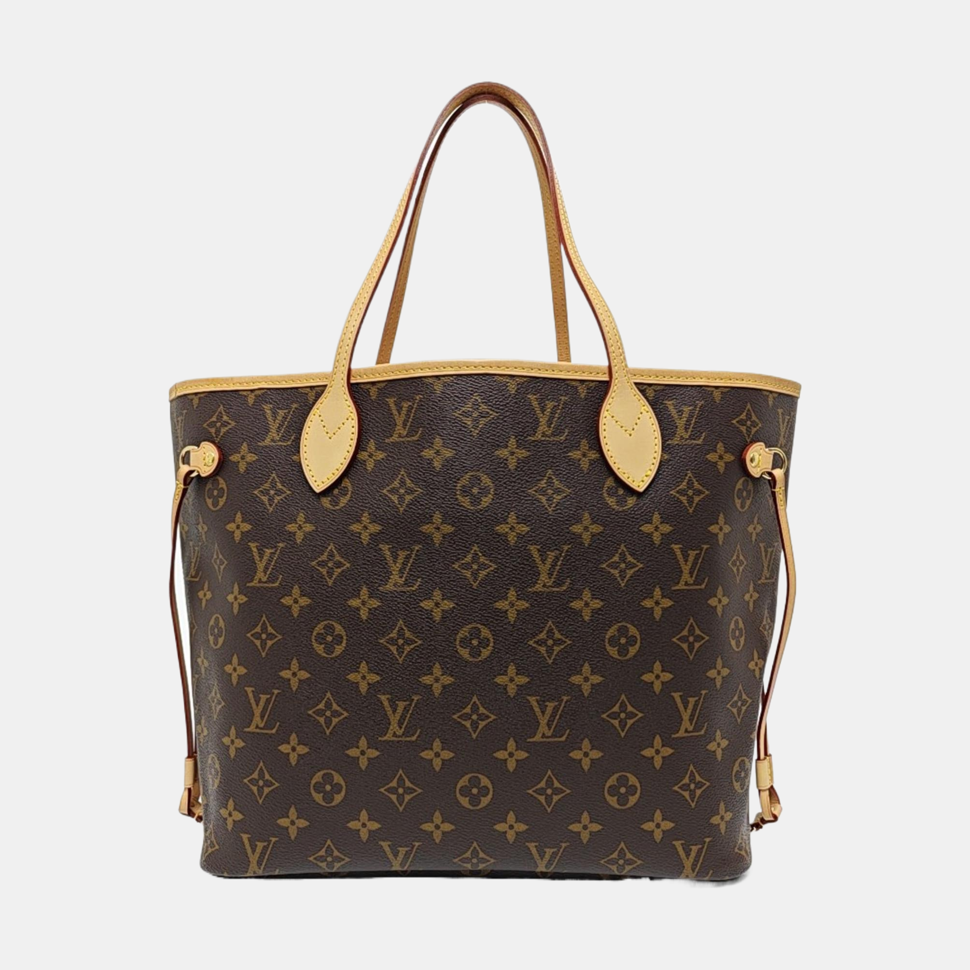 NEVERFULL MM Monogram Coated Canvas Brown