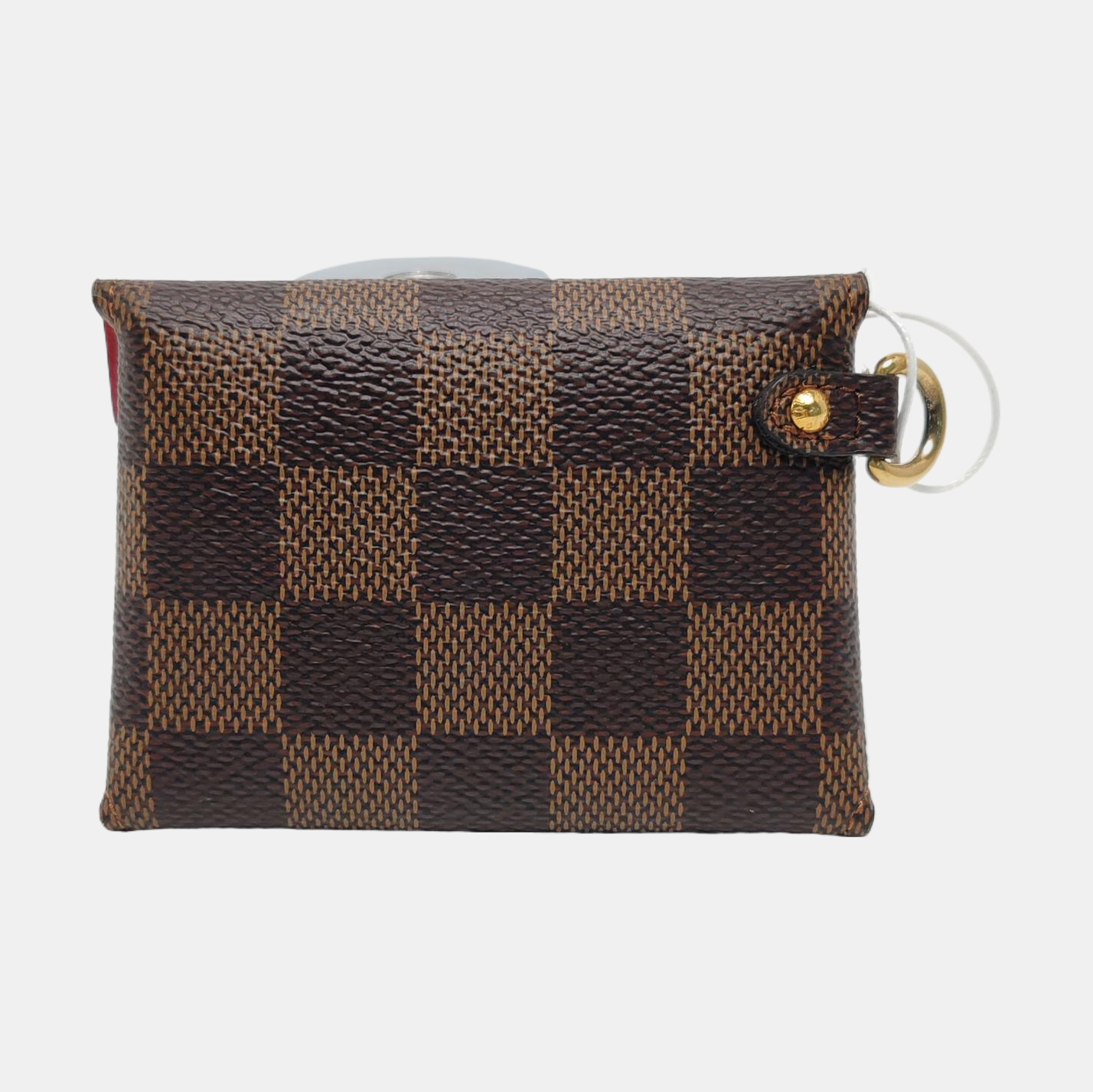KIRGAMI Damier Ebene Coated Canvas Brown Wallet