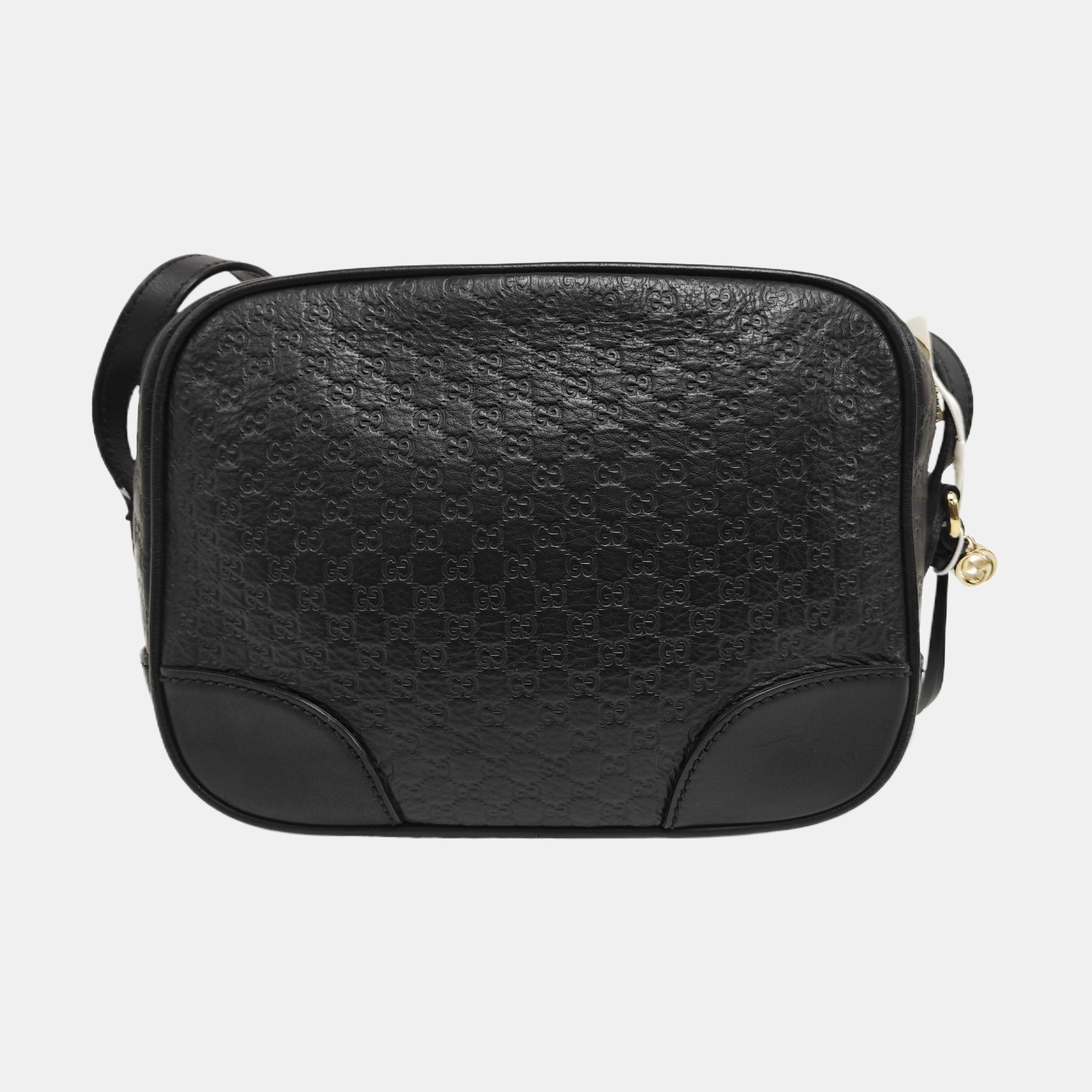 Monogram Calfskin Shoulder Bag Black