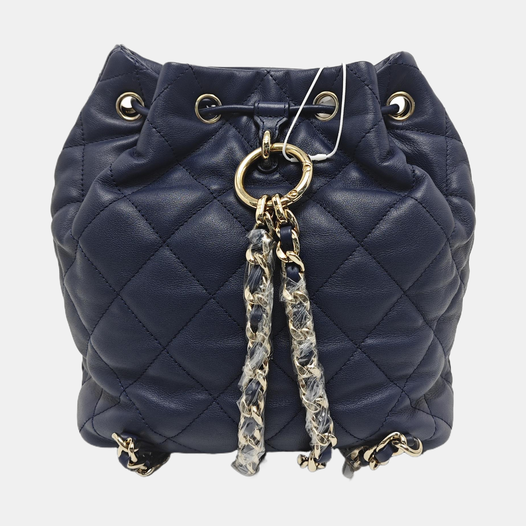Quilted Calfskin Small Blue