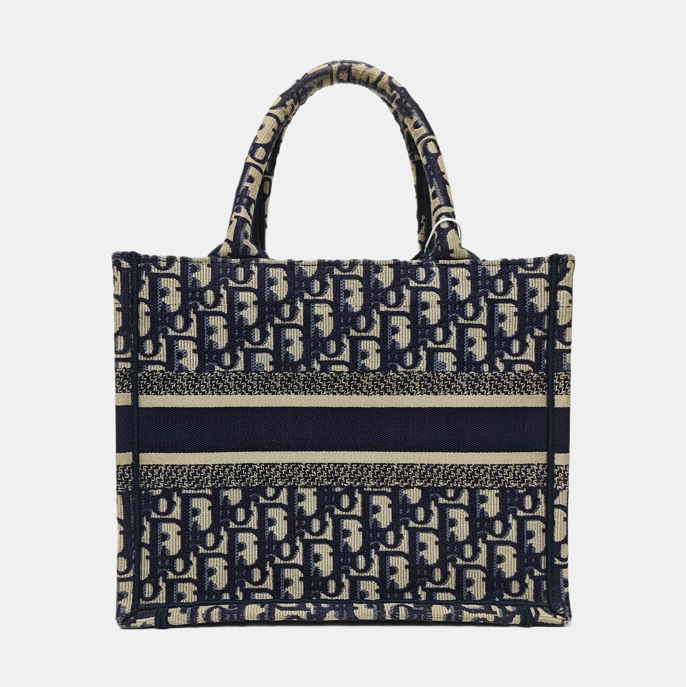 Book Tote Small Oblique Canvas Blue