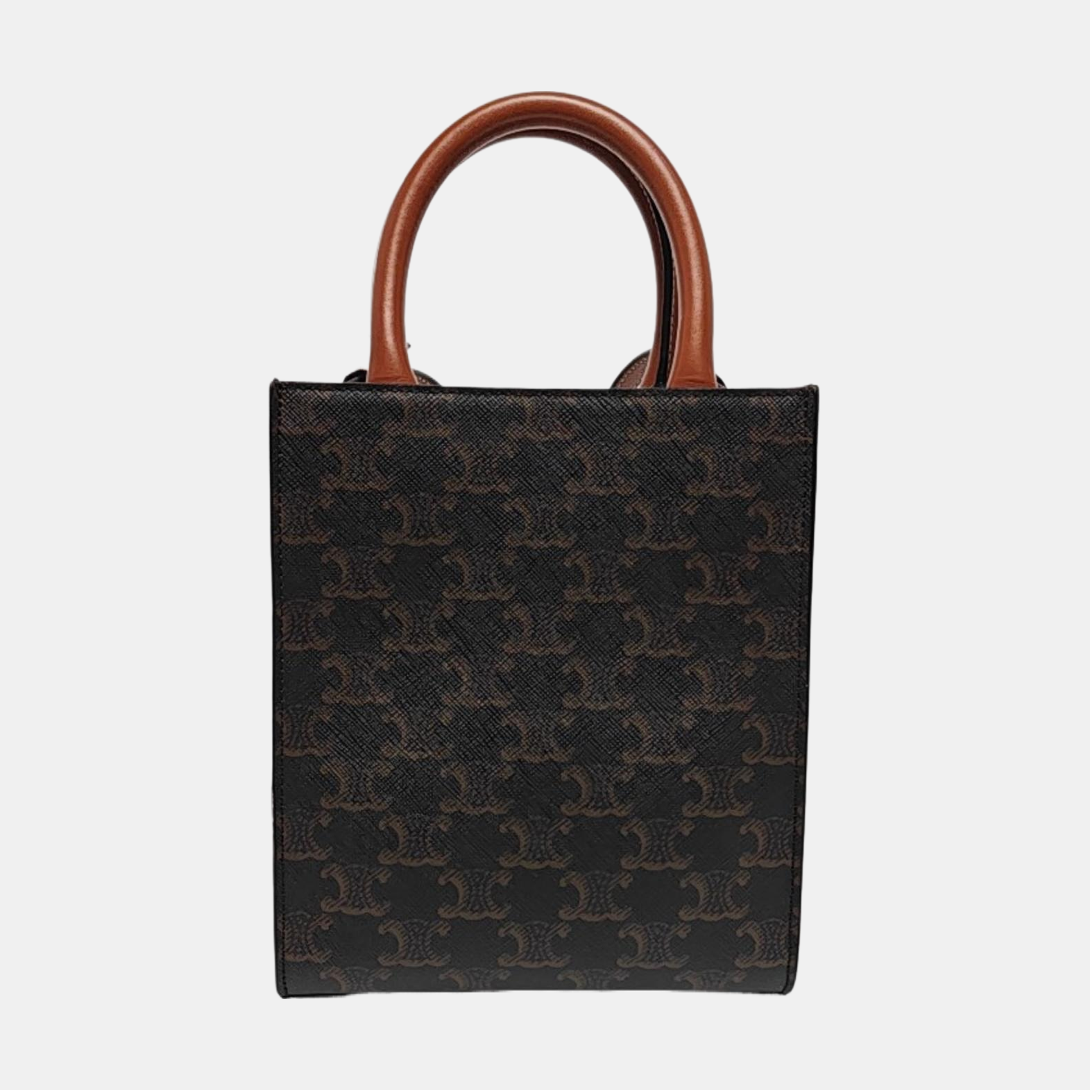 CABAS CELINE Mini Lona Revestida Marrón