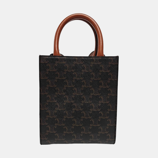 CABAS CELINE Mini Lona Revestida Marrón