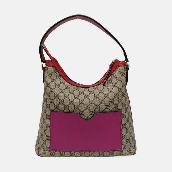 Monogram Coated Canvas Shoulder Bag Beige