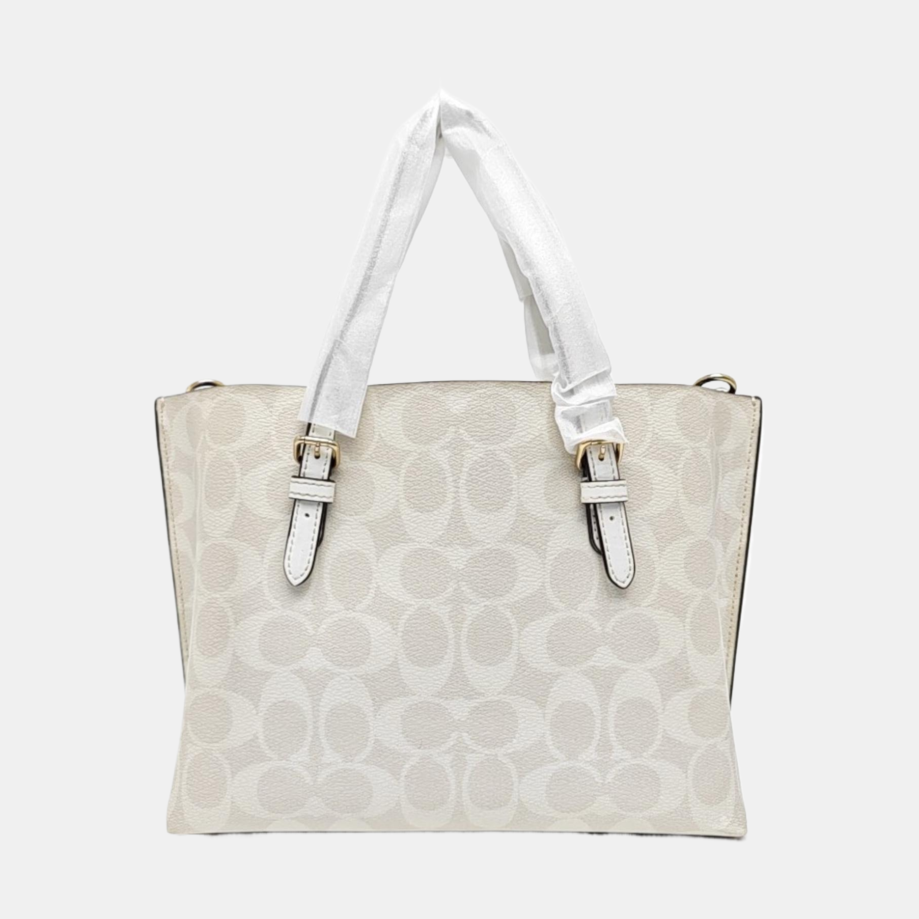 MOLLIE 25 Monogram Coated Canvas White