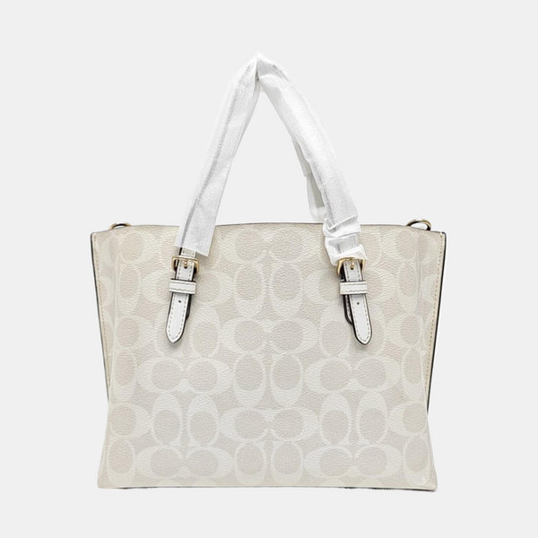MOLLIE 25 Monogram Coated Canvas White