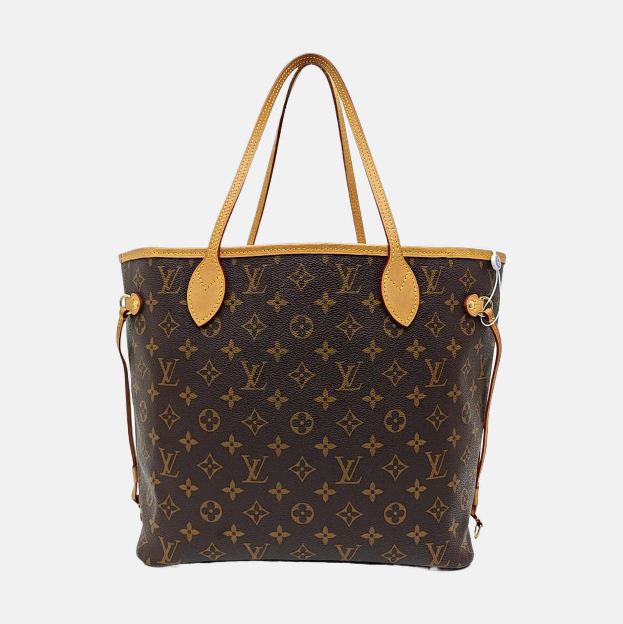 NEVERFULL MM Monogram Coated Canvas Brown